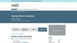Ofsted | Samuel Ward Academy