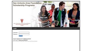 San Antonio Area Foundation Scholarship Programs - Login