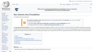 San Antonio Area Foundation - Wikipedia