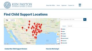 Find Child Support Locations | THE ATTORNEY GENERAL OF TEXAS