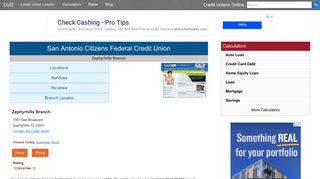 San Antonio Citizens Federal Credit Union - Zephyrhills, FL at 7301 ...