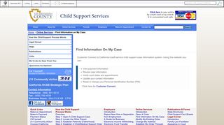 Find Information On My Case - Department of Child Support Services
