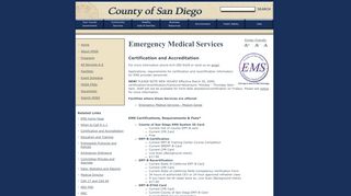 County of San Diego: Emergency Medical Services