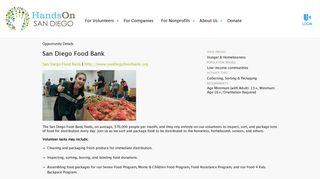 HandsOn San Diego | San Diego Food Bank