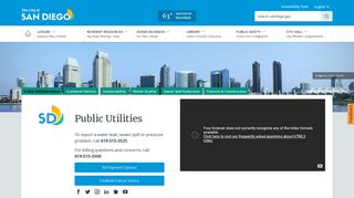 Public Utilities | City of San Diego Official Website