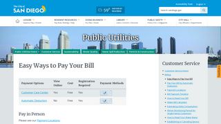 Easy Ways to Pay Your Bill | Public Utilities | City of San Diego Official ...