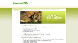 Member Benefits - San Diego Zoo