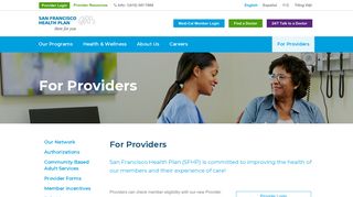 For Providers - San Francisco Health Plan