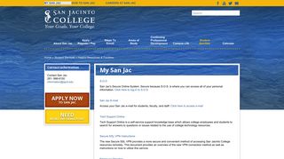 My San Jac | San Jac Mobile - San Jacinto College