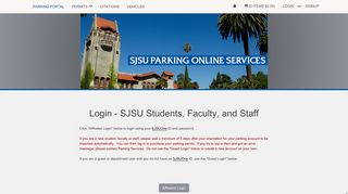 San Jose State University - Login - SJSU Students, Faculty, and Staff