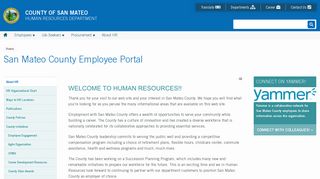San Mateo County Employee Portal | Human Resources Department