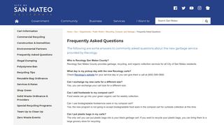 Frequently Asked Questions | San Mateo, CA - Official Website