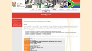 South African National Accreditation System (SANAS) - The dti
