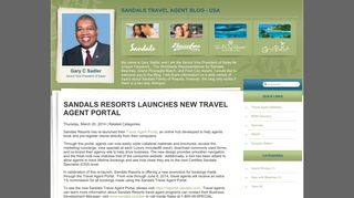 SANDALS RESORTS LAUNCHES NEW TRAVEL AGENT PORTAL ...