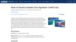 Bank of America Sandals Visa Signature Credit Card Review | U.S. ...
