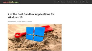 7 of the Best Sandbox Applications for Windows 10 - Make Tech Easier