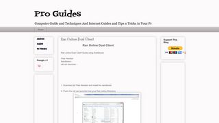Pro Guides: Ran Online Dual Client