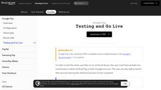 Google Pay | Testing and Go Live | JavaScript - Braintree Developer ...