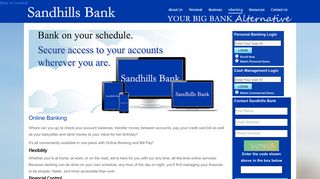 Sandhills Bank Online Banking Services