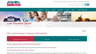 Loan Payment Center - Sandia Area Federal Credit Union