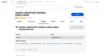 SANDIA LABORATORY FEDERAL CREDIT UNION reviews - Indeed