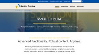 Online Training Reinforcement | Sandler Online Training