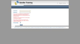 Sandler Digital Library - Login