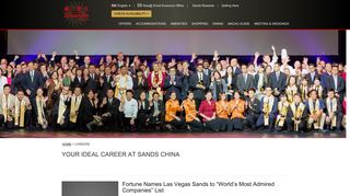 Your Ideal Career at Sands China | Official Site Of Sands Macao