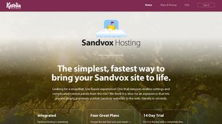 Sandvox Hosting: Home