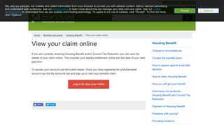 View your claim online | Sandwell Council