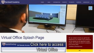 Virtual Office Splash Page - Sandwell Academy