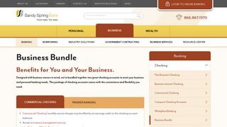 Business Bundle | Sandy Spring Bank