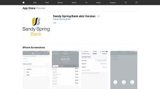 Sandy Spring Bank ebiz Version on the App Store - iTunes - Apple