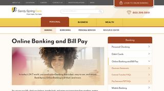 Online Banking | Online Bill Pay - Sandy Spring Bank