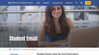 Student Email Login for First-Time Users - Seminole State College