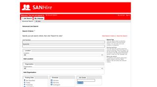 Advanced Job Search - Santander Bank