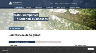 Sanitas S.A. de Seguros | UN Global Compact