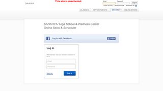 SANKHYA Yoga School & Wellness Center Online - MINDBODY: Login