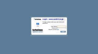 Login - Turbolinux Appliance Server - www.sanki-t.co.jp