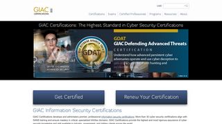 Cyber Security Certifications - GIAC Certifications