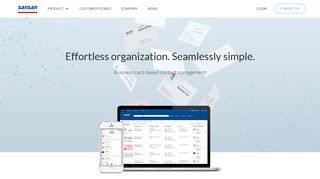 Sansan: Business Card-based Contact Management for Companies