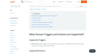 Sansan - Integration Help & Support | Zapier