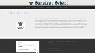 Senior School - Sanskriti School