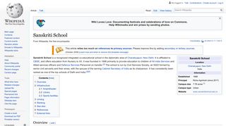 Sanskriti School - Wikipedia