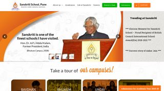 Sanskriti School Pune | Making children sovereign, liberal and ...
