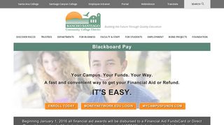 Blackboard Pay - Rancho Santiago Community College District