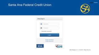 Santa Ana Federal Credit Union: Welcome!