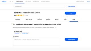 Questions and Answers about Santa Ana Federal Credit Union - Indeed