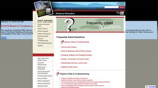 Frequently Asked Questions - Santa Barbara City College