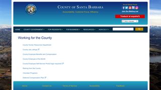 Working for the County - County of Santa Barbara